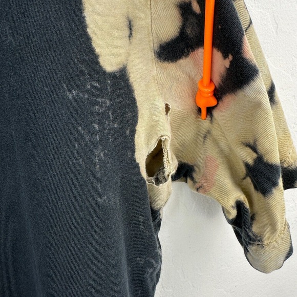 Jeffree Star Tshirt‎ Mens 2XL Black Tan Tie Dye Thrashed Short Sleeve Distressed - Picture 9 of 10